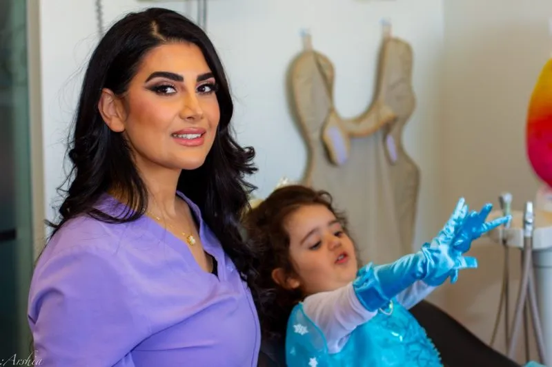 Dr. Leila with a patient